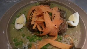 Chick peas - balls at Teresa Carles Cocina Vegetariana in Barcelona