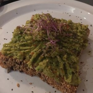 avocado toast  at Teresa Carles Cocina Vegetariana in Barcelona