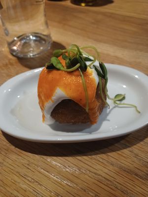 Bomba at Teresa Carles Cocina Vegetariana in Barcelona