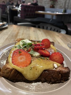Vegan torrija  at Teresa Carles Cocina Vegetariana in Barcelona
