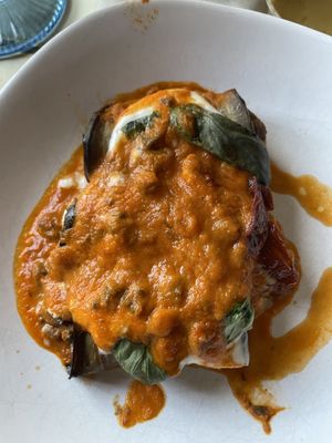 Eggplant  at Teresa Carles Cocina Vegetariana in Barcelona