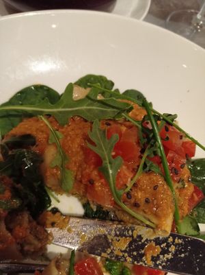 Lasanyna, this was good at Teresa Carles Cocina Vegetariana in Barcelona