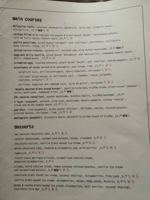  at Teresa Carles Cocina Vegetariana in Barcelona