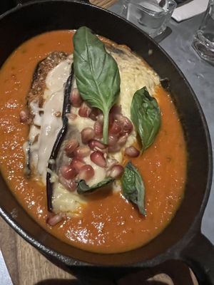 Eggplant   at Teresa Carles Cocina Vegetariana in Barcelona