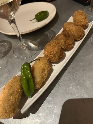 Croquette assortment   at Teresa Carles Cocina Vegetariana in Barcelona
