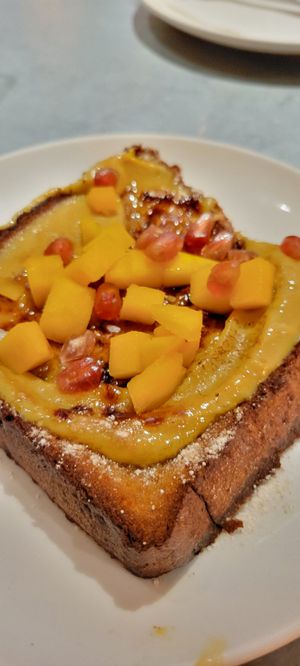 French toast dessert (can't remember the name) at Teresa Carles Cocina Vegetariana in Barcelona