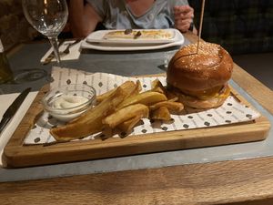 Burger   at Teresa Carles Cocina Vegetariana in Barcelona