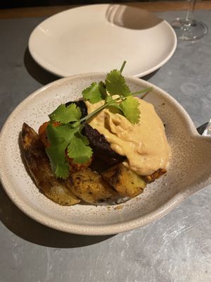 Bravas  at Teresa Carles Cocina Vegetariana in Barcelona