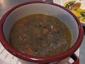 Escudella at Teresa Carles Cocina Vegetariana in Barcelona