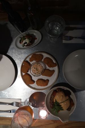 Nuggets | Bravas tapas | ???  at Teresa Carles Cocina Vegetariana in Barcelona