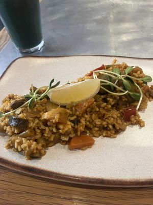 paella  at Teresa Carles Cocina Vegetariana in Barcelona