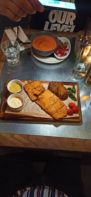 Cachopo relleno vegano at Teresa Carles Cocina Vegetariana in Barcelona