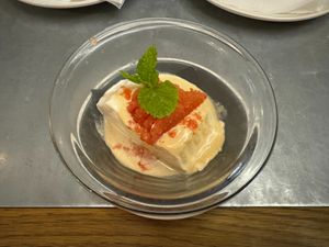 Vegan Pudding at Teresa Carles Cocina Vegetariana in Barcelona