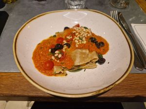 Lasanya at Teresa Carles Cocina Vegetariana in Barcelona