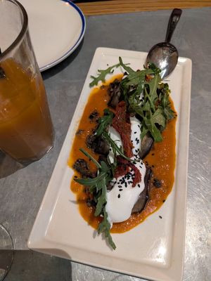 Eggplant rolls: 4.5/5 at Teresa Carles Cocina Vegetariana in Barcelona