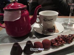 'Tu-Tu-Bo' dessert - homemade truffles, turrones and bonbons at Teresa Carles Cocina Vegetariana in Barcelona