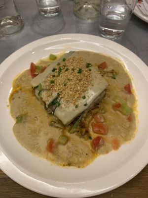 Lasaña at Teresa Carles Cocina Vegetariana in Barcelona