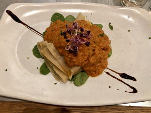 Lasagna at Teresa Carles Cocina Vegetariana in Barcelona