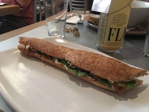 Super good! Soya truffle mayonesa  at Teresa Carles Cocina Vegetariana in Barcelona