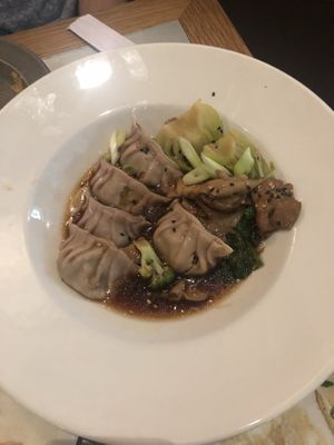 Dumplings at Teresa Carles Cocina Vegetariana in Barcelona