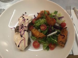 Bollitos de arroz - yum yum !! at Teresa Carles Cocina Vegetariana in Barcelona