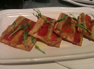 'Coca' at Teresa Carles Cocina Vegetariana in Barcelona