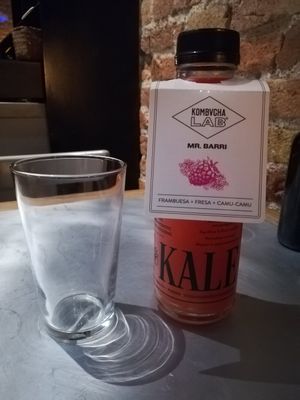 kombucha at Teresa Carles Cocina Vegetariana in Barcelona