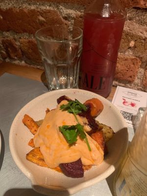 Bravas at Teresa Carles Cocina Vegetariana in Barcelona