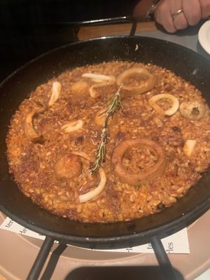 Paella at Teresa Carles Cocina Vegetariana in Barcelona