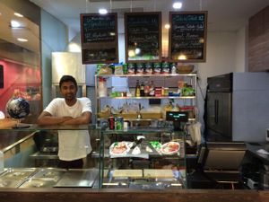 The staff is very friendly :) at Veganation in Central Singapore