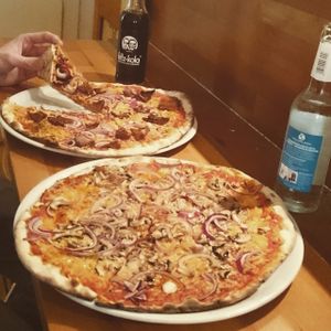 Vegan bacon!!  at Pizza Bande in Hamburg