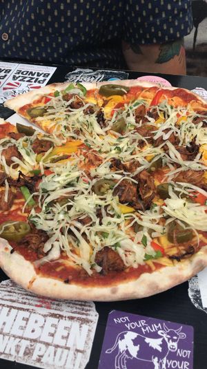 BBQ jackfruit  at Pizza Bande in Hamburg