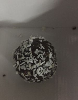 Coconut ball.  at Anna Loka in Cardiff