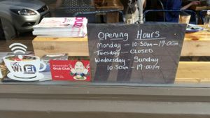 Opening time  at Anna Loka in Cardiff