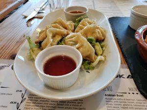 Dumplings at Anna Loka in Cardiff