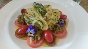 courgette salad.  at Anna Loka in Cardiff