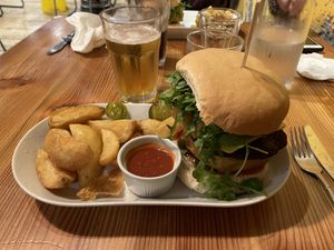 A very tasty Ultimate Burger 😋  at Anna Loka in Cardiff