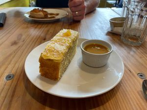 Mango Cake at Anna Loka in Cardiff