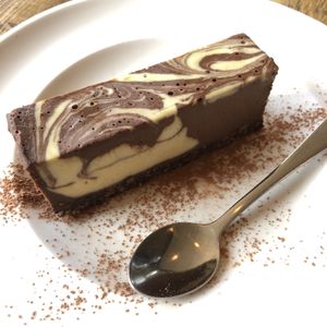 Chocolate orange raw cake  at Anna Loka in Cardiff