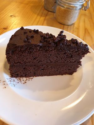 Chocolate cake 🤤 at Anna Loka in Cardiff