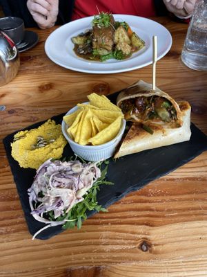 Asian tempeh wrap   at Anna Loka in Cardiff