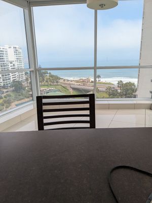 View from 10th floor dining room at Comedor de la Clinica Good Hope in Lima