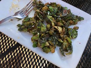 Brussels sprouts appetizer-delish! at The Herb Box - Old Town in Scottsdale