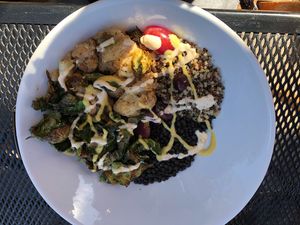 Vegan lentil bowl at The Herb Box - Old Town in Scottsdale