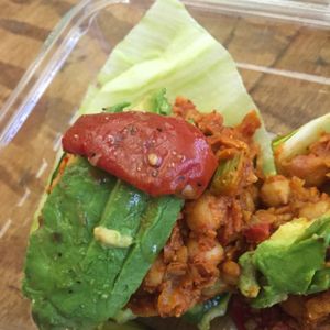 spicy chickpea lettuce wrap (vegan)  at PHX - La Grande Orange - T4 in Phoenix