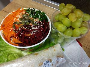 salad bowl at JuiceBox in Sofia