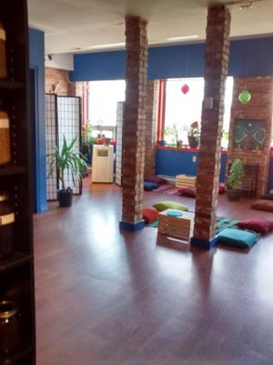 space for meditation and yoga at Blue Apples in Halifax