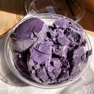 Blueberry cashew ice cream from In The Raw at Blue Apples in Halifax