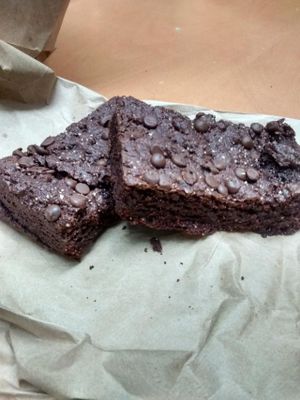 Gluten free brownies  at Blue Apples in Halifax