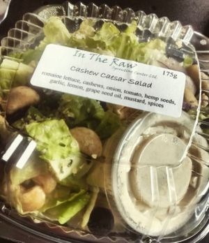 In the Raw Caesar Salad.  at Blue Apples in Halifax